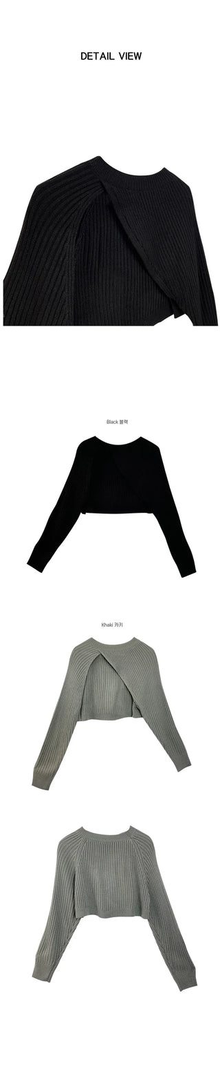 Soy Knit Crop Bolero