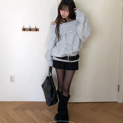 Jinber winter wool short pants