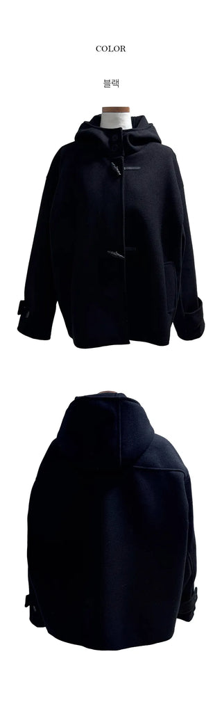 Reorder Toggle High Neck Hooded Coat