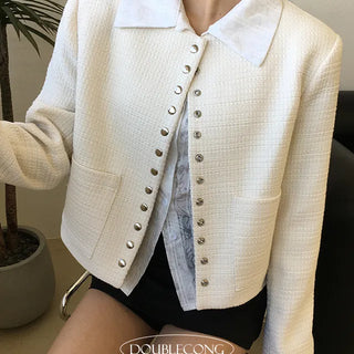 Custom Snap Tweed Jacket
