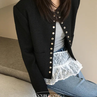 Custom Snap Tweed Jacket