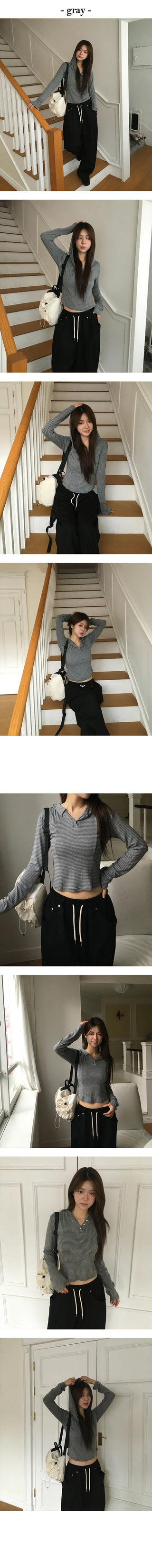 Spandex cropped short sleeved hooded long sleeved top