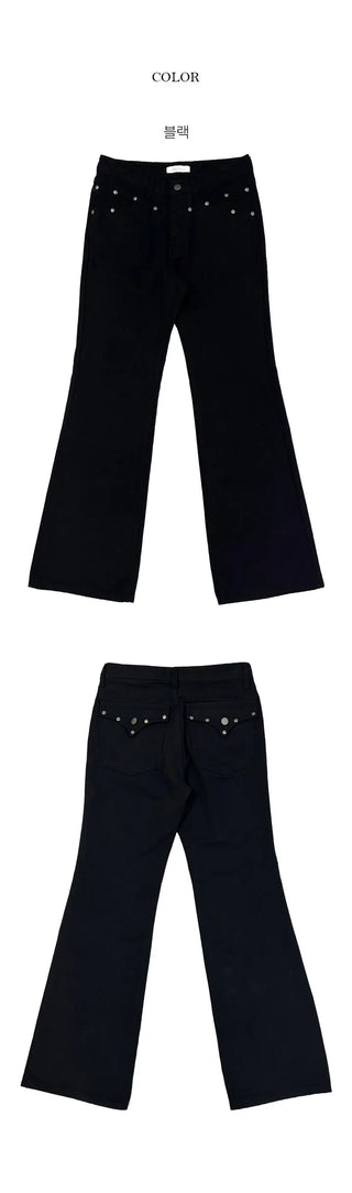 Rewar Stud Point Bootcut Pants