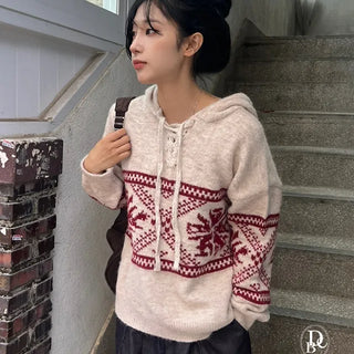 Winter Hooded Loose Fit Knit