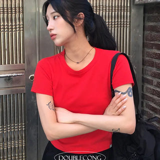 Semi Crop Daily Short Sleeve Tee