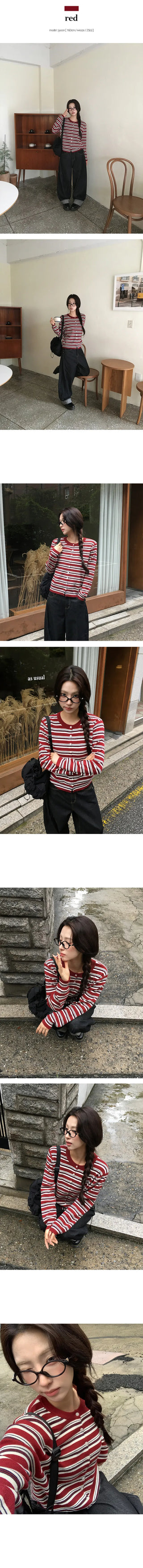 Bunny Stripe Cardigan