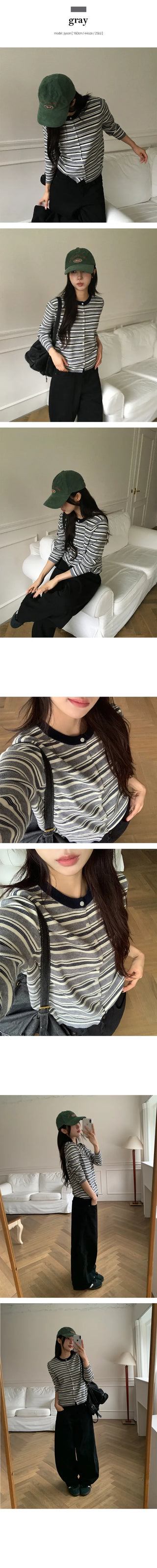 Bunny Stripe Cardigan