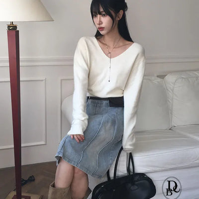 Wrench Angora V Neck Knit