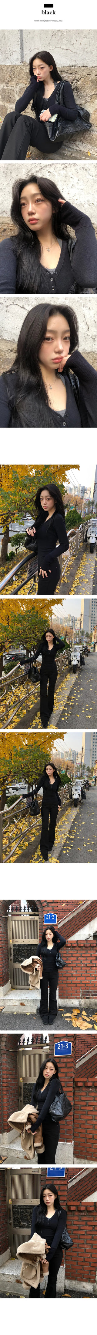 Forty Slim Angora Mix Henley Neck T shirt