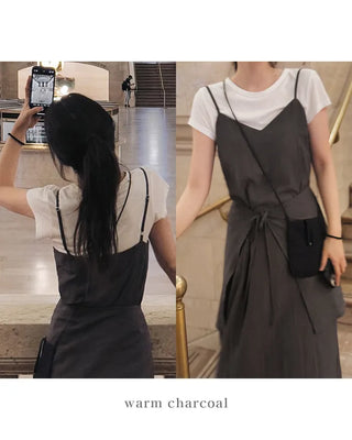 Layered bustier dress