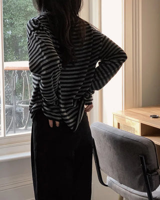 Slim striped knit