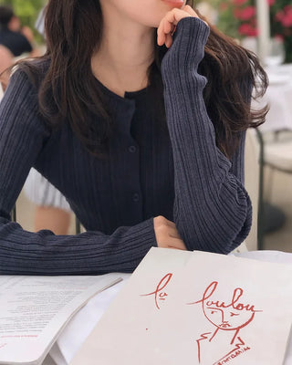 Slim Rib Cardigan - 4 Colors