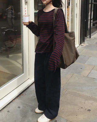 Slim striped knit