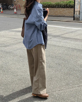 Loose-fit striped shirt
