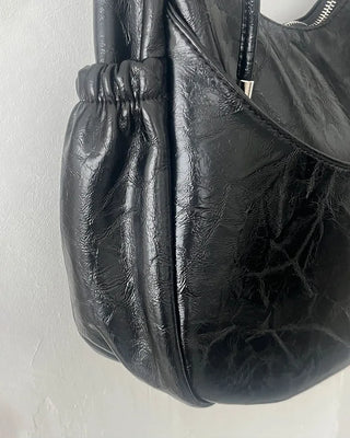 Leather 2-way shoulder bag