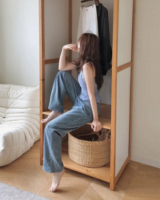 Halter neck knit bustier layered top