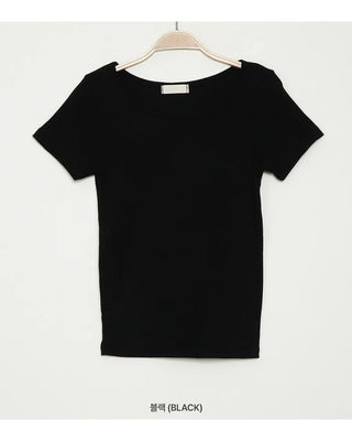 Daily Slim Round Basic Short-Sleeve T-Shirt