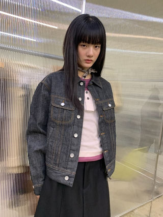 NEVERSEEZ Raw Denim Jacket