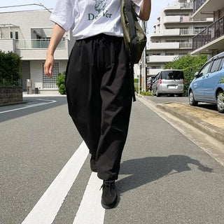 cotton balloon pants (black)
