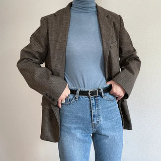basic leather belt