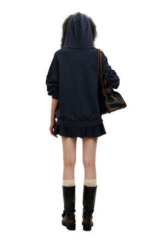 [Moromoro2] Rhinestone Printed Sweatshirt  Set