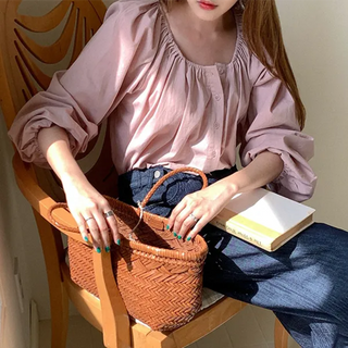 Shirred blouse
