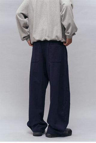 [Monterest] Relaxed Fit Drawstring Knit Sweatpants