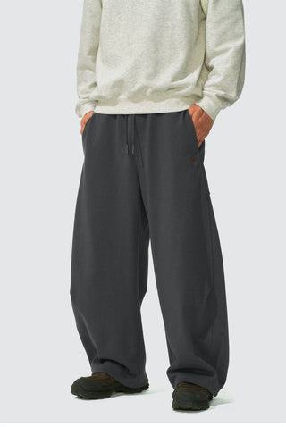 [Monterest] Logo Embroidered Wide Leg Sweatpants
