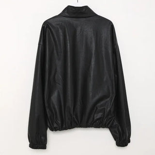 Leather String Short Jacket