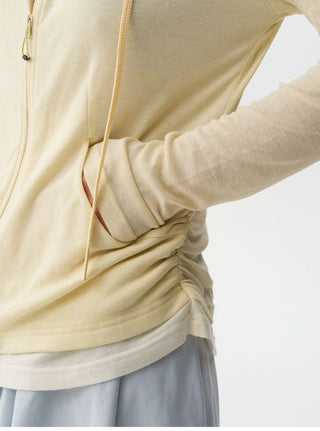 [Monterest] Lyocell Wool Blend Layered Hooded Knit Jacket