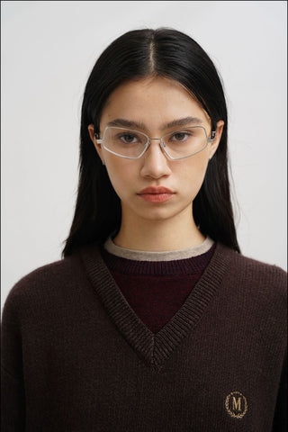[MASONPRINCE] V-Neck Layered Sweater