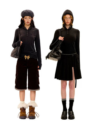 [Moromoro2] Stretch Cotton Blend Layering  Set