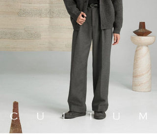 [CULTUM] Wool Collar Button Cardigan
