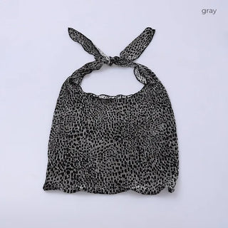 Leopard velvet bag