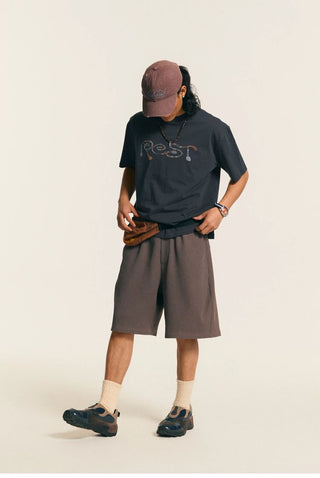 [Monterest] 5A Antibacterial Heathered Relaxed Tee