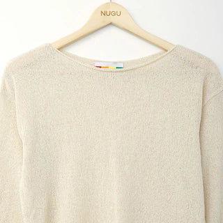 wave boat neck knit