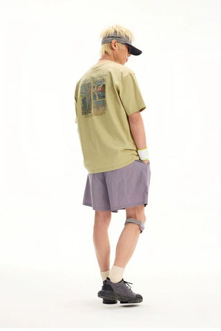 [Monterest] Washed Forest Print Relaxed Fit Tee