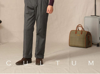 [CULTUM] Cashmere Blend Mock Neck Sweater