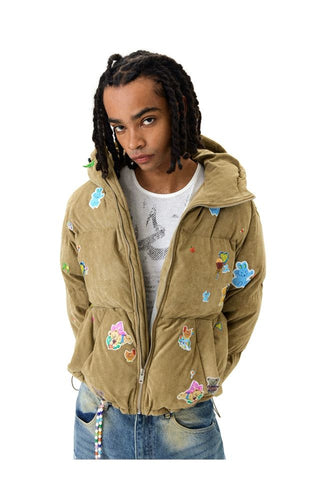 CONP Suede Texture Padded Jacket