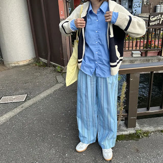 Marine stripe pants