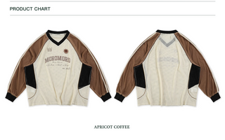 [Moromoro] V-neck Jersey Cutout T-shirt