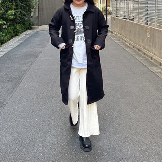 Plain duffel coat