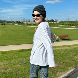 Rib knit beanie