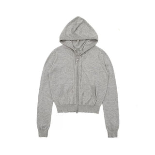 [Moromoro2] Handmade Patch Hooded Zip-Up  Cardigan