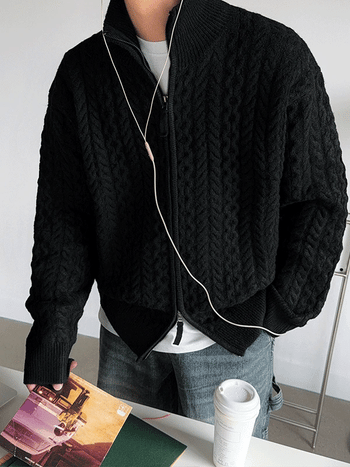 Toy Fisherman Half Knit Zip-Up