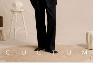 [CULTUM] Wool Blend Double Breasted Relaxed Blazer