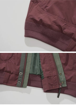 [Monterest] Water-Resistant Stand Collar Work Jacket
