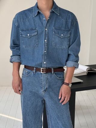 Toffee Western Denim Shirt