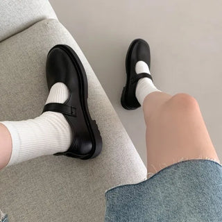 0435 Mary Jane Loafers (2 colors)