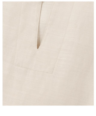 [CULTUM] Relaxed Deep V-neck Shirt